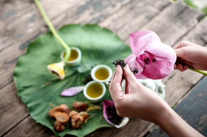 Trà sen tây hồ - Quốc Ẩm Đất Việt